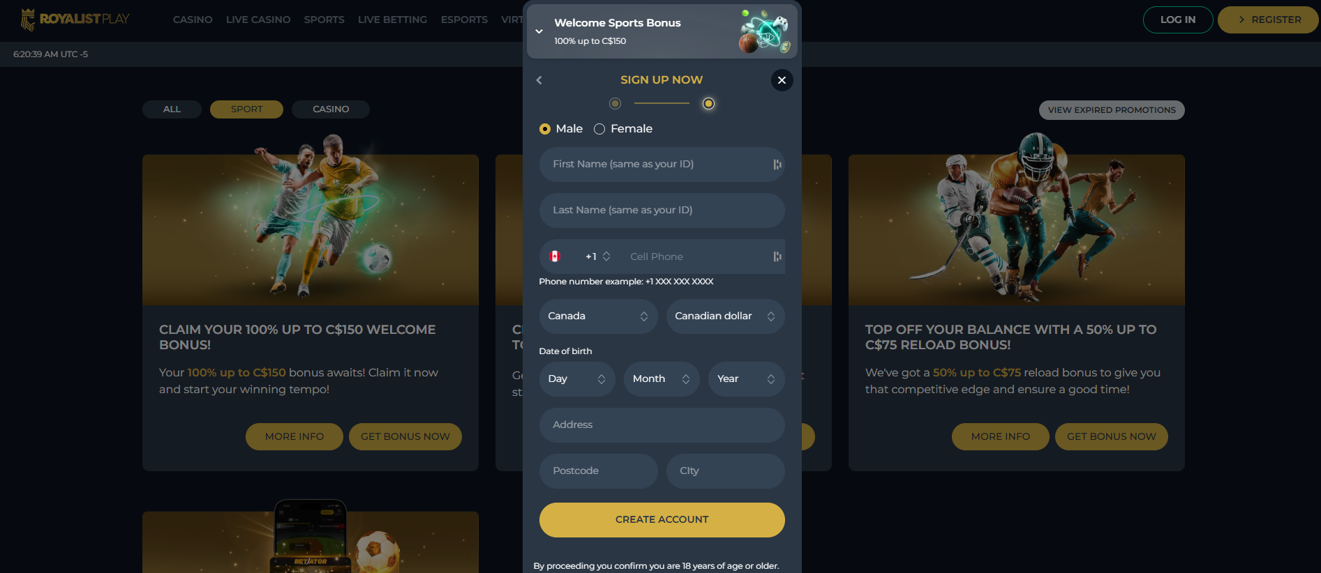 Royalistplay online sportsbook